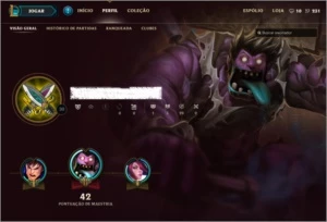 CONTA NÍVEL 30 (UNRANKED - PRÓPRIA PARA SMURF) - League of Legends LOL