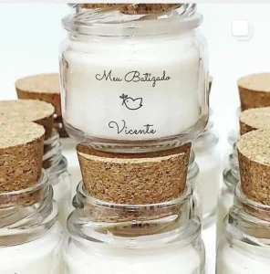 Mini Vela Perfumada Batizado 40g