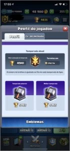 Desafiante 3 com 4835. - Clash Royale