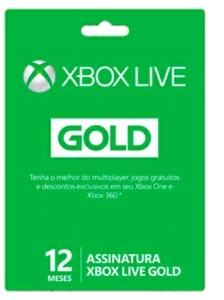 Xbox Live Gold 12 meses codigo de 25 dígitos