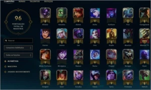 CONTA GOLD V - 30 CAMPEÕES - 4 SKINS - MMR ALTO - League of Legends LOL