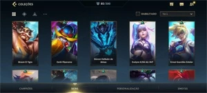 Super conta Wild Rift com mais de 80 skins! - League of Legends: Wild Rift LOL WR