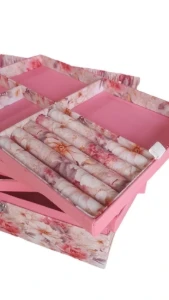 Caixa para Joias e Bijuterias Grande Floral Rosa - Artesanato e Personalizados