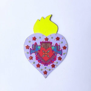 Enfeite de Parede Divino Lilás - Artesanato e Personalizados