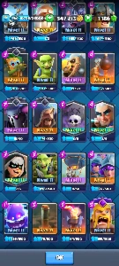 Conta Clash Royale Nível 42 (torre 14, 5 evoluções) 