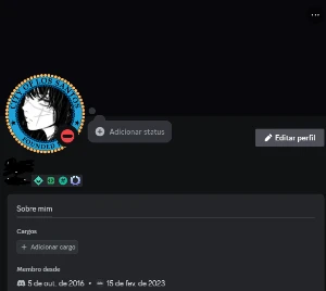 Conta Discord 2016 Full Acesso Com Emblema De Evento E Dev - Outros