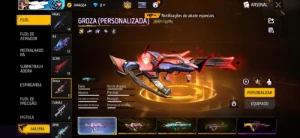 Conta Free Fire Gemada Prime 8