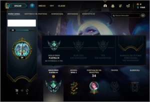 Conta platina 3 com 2 skins e 30 champs - League of Legends LOL