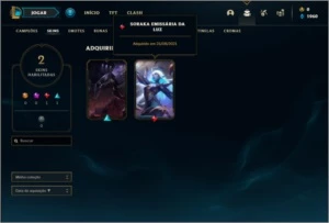 Conta platina 3 com 2 skins e 30 champs - League of Legends LOL