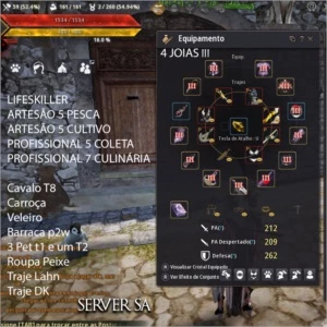 BDO SA Lahn, lvl 58, 212 ap, Full tri, Barraca, 4 Pets - Black Desert