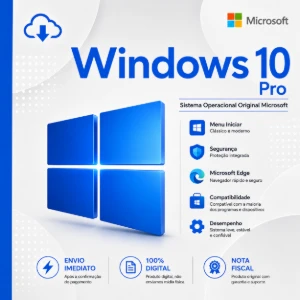 ⭐ Windows 10 Pro - Licença Original - Envio Imediato ⭐ - Softwares e Licenças
