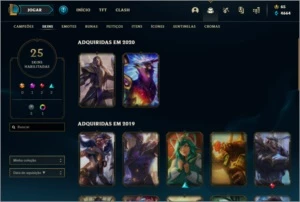 Conta LOL LvL 136 Sem Elo várias skins 81 champs - League of Legends