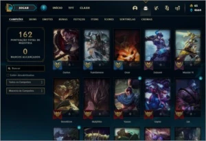 Conta LOL LvL 136 Sem Elo várias skins 81 champs - League of Legends