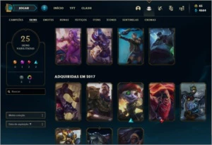 Conta LOL LvL 136 Sem Elo várias skins 81 champs - League of Legends