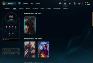 Conta LOL LvL 136 Sem Elo várias skins 81 champs - League of Legends