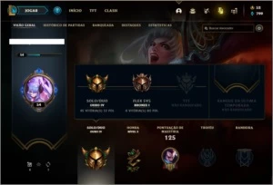 Conta ouro 4 com 54 skins e 84 champs - League of Legends LOL