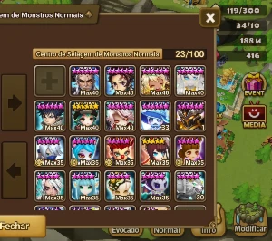 Conta com um total de 83 pergaminhos LD pra você summonar - Summoners War