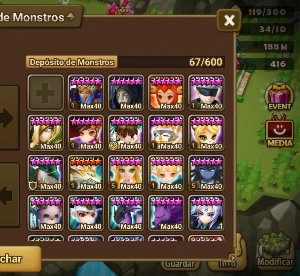 Conta com um total de 83 pergaminhos LD pra você summonar - Summoners War