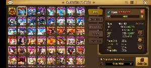 Conta com um total de 83 pergaminhos LD pra você summonar - Summoners War