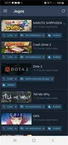 Vendo conta steam com 34 Jogos, mais de 500 reais em jogos