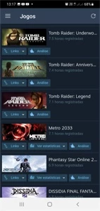Vendo conta steam com 34 Jogos, mais de 500 reais em jogos