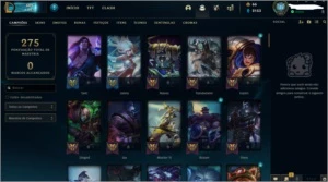 CONTA LOL NV 101 PRATA 1 COM MUITOS CAMPEÕES E 113 SKINS!!! - League of Legends