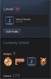 Conta Steam Lv 15 | 2 Anos | 174 Games | Sem Vac/Trade Ban