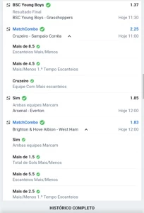 Palpite de futebol real - Outros