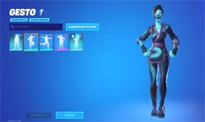 Conta Fortnite rara com wonder, ikonik, glow, mint e danças