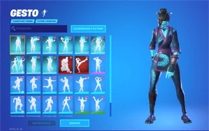 Conta Fortnite rara com wonder, ikonik, glow, mint e danças