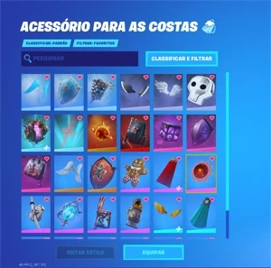Conta Fortnite rara com wonder, ikonik, glow, mint e danças