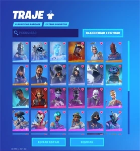 Conta Fortnite rara com wonder, ikonik, glow, mint e danças