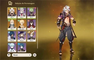 AR10 Itto+Chifres Vermelhos+Jean+GorouC1+KukiShinobuC4 - Genshin Impact