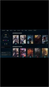Conta Diamante 3 barata com 22 skins - League of Legends LOL