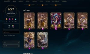 Conta 658 Skins!! Precinho, unico dono e dados de criação!! - League of Legends LOL