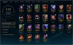 Conta league of legends com otimo mmr e varias skins LOL
