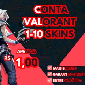 [Mais Vendido] Valorant Conta Nfa Com 1-10 Skins!