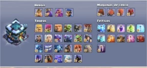 CV 13 Quase full. Muitas gemas. - Clash of Clans