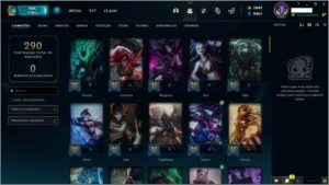 CONTA DE LOL, PRATA IV, LVL 269 COM 52 SKINS E MAIS - League of Legends