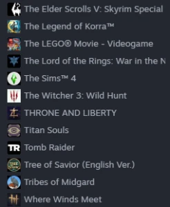 Conta STEAM muitos jogos