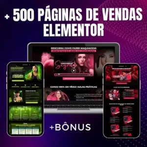 Páginas de Vendas Premium Prontas + Elementor Pro 2024