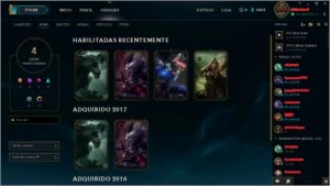 Conta de League Of Legends, Unranked, 14 Campeões, 4 Skins LOL