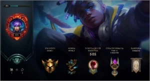 Conta League Of legends lvl 281 ouro 1, 91 pdl LOL