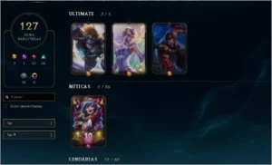 Conta League Of legends lvl 281 ouro 1, 91 pdl LOL