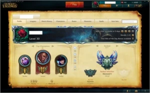 Conta Diamante V - Season 6 Diamond III - League of Legends LOL