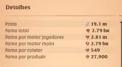 Conta Albion 3B De Fama - Albion Online