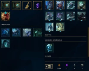 Conta Lol Plat 5 232 skins - League of Legends