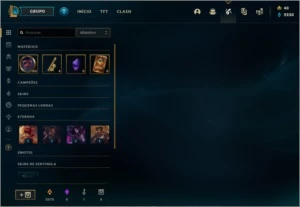 conta bronze lv 70, 10 skins, 2070 essencia laranja - League of Legends LOL
