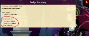 lvl 100,4x(10k chest),+4 donated, 180 bag space,+hardfarms - Adventure Quest World AQW