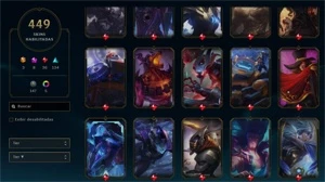 Conta de lol com 450 skins com preço negociavel - League of Legends